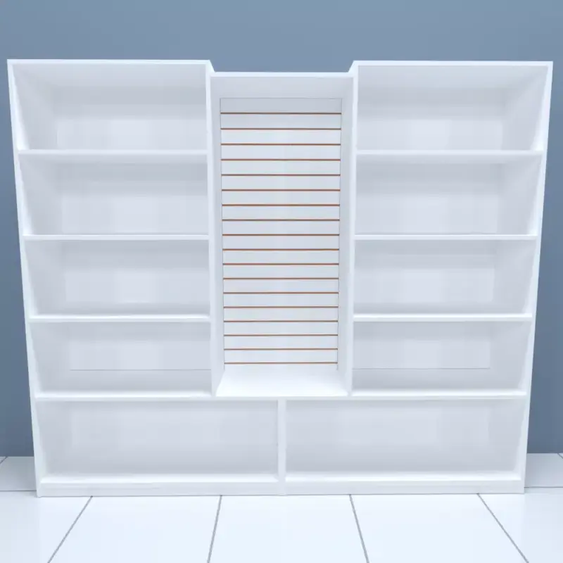 Estante para Negocio con Panel Ranurado