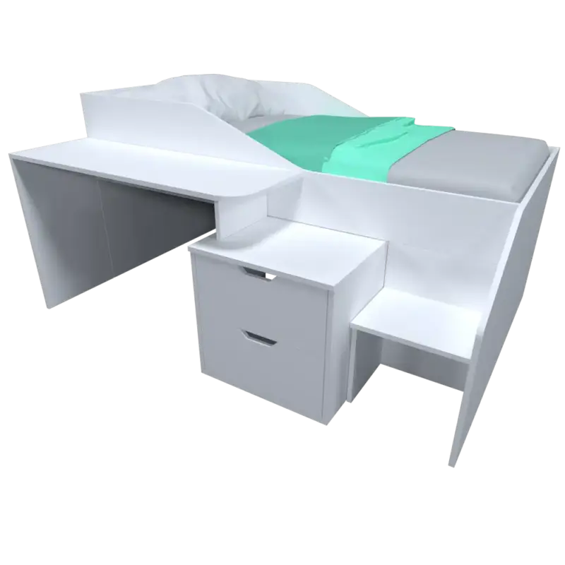 Cama Con Escritorio