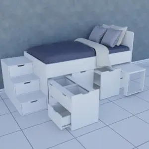 Cama Con Cajones