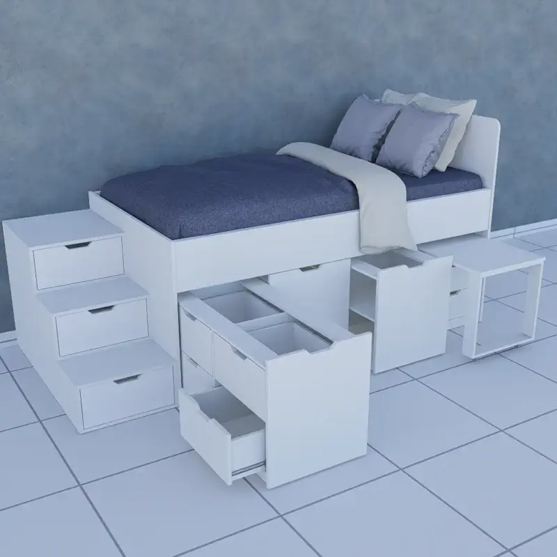 Cama Con Cajones