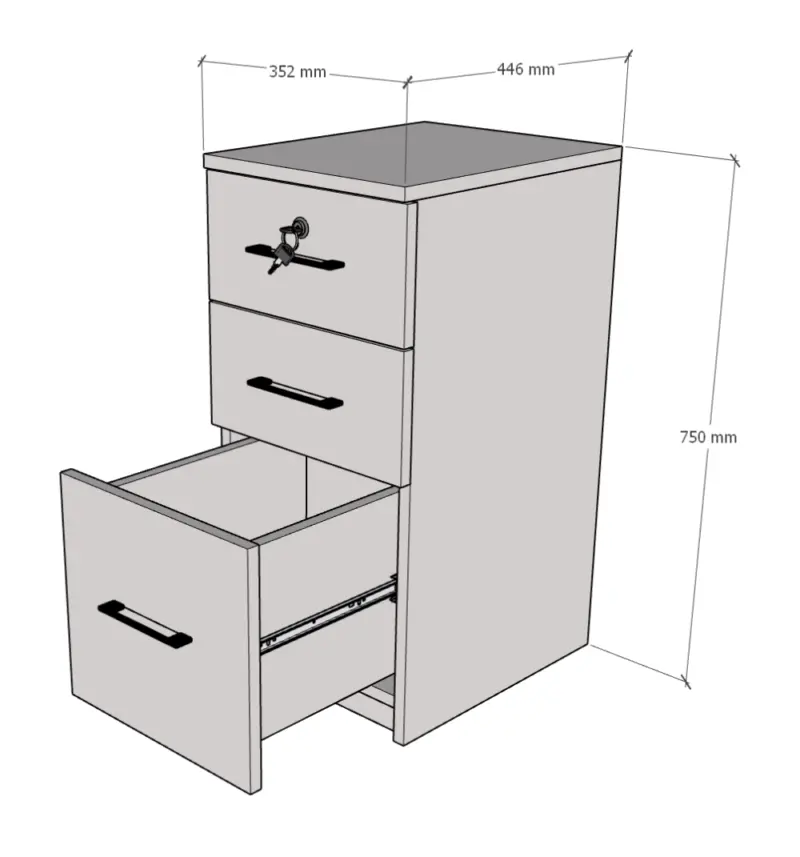 Cajonera 75x35x44