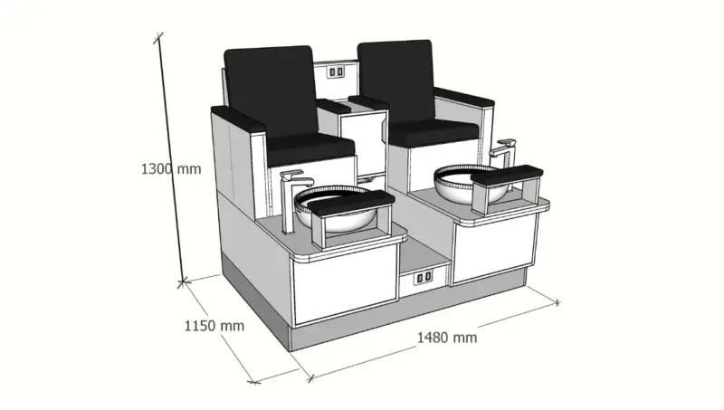 medidas-11.webp Mueble Pedicure doble — vista 3