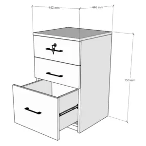 Cajonera 75x46x44