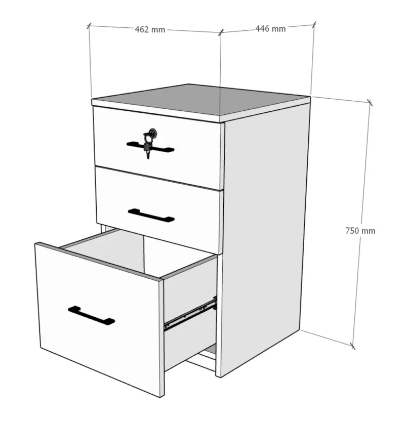 Cajonera 75x46x44