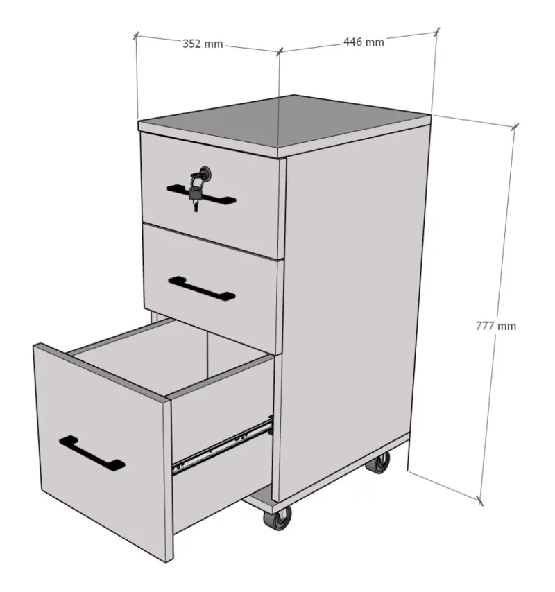 Cajonera 77x35x44