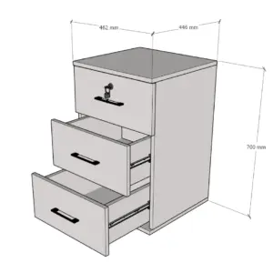 Cajonera 70x46x44
