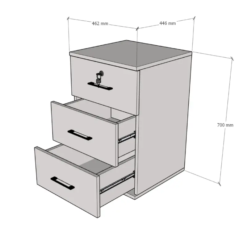 Cajonera 70x46x44