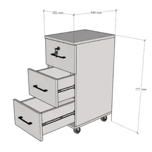 Cajonera 77x35x44
