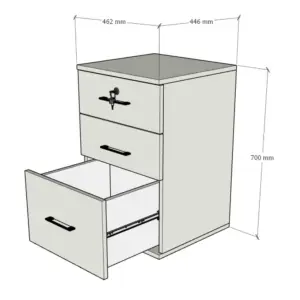 Cajonera 70x35x44