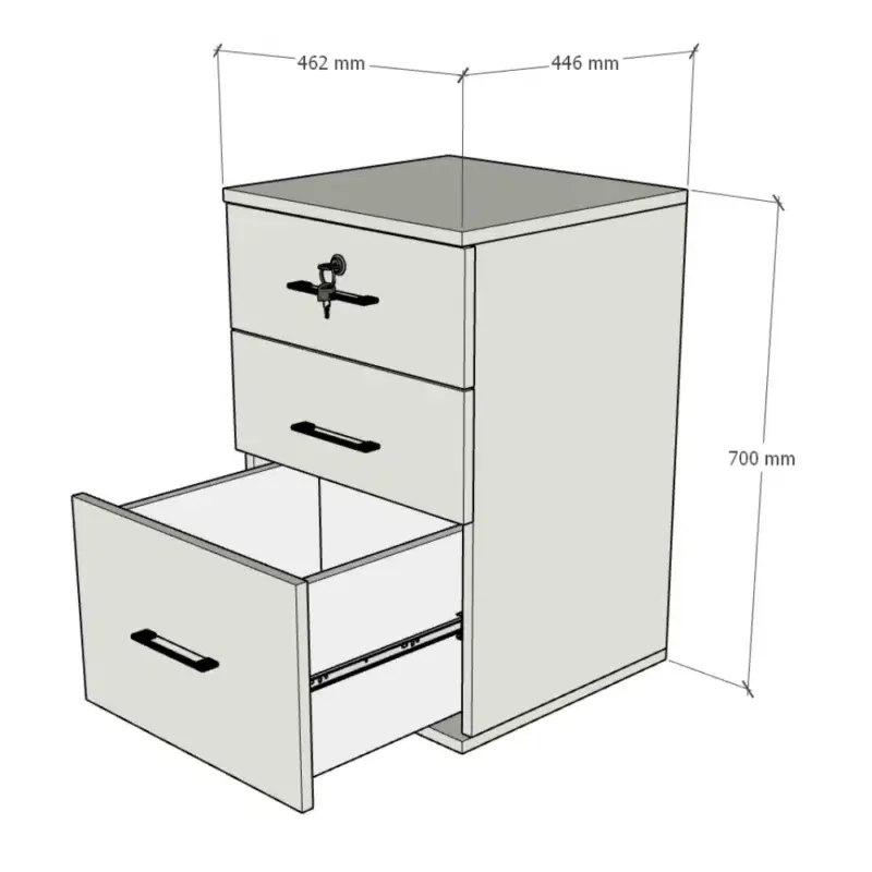 Cajonera 70x35x44