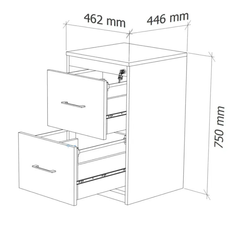Cajonera 75x46x44