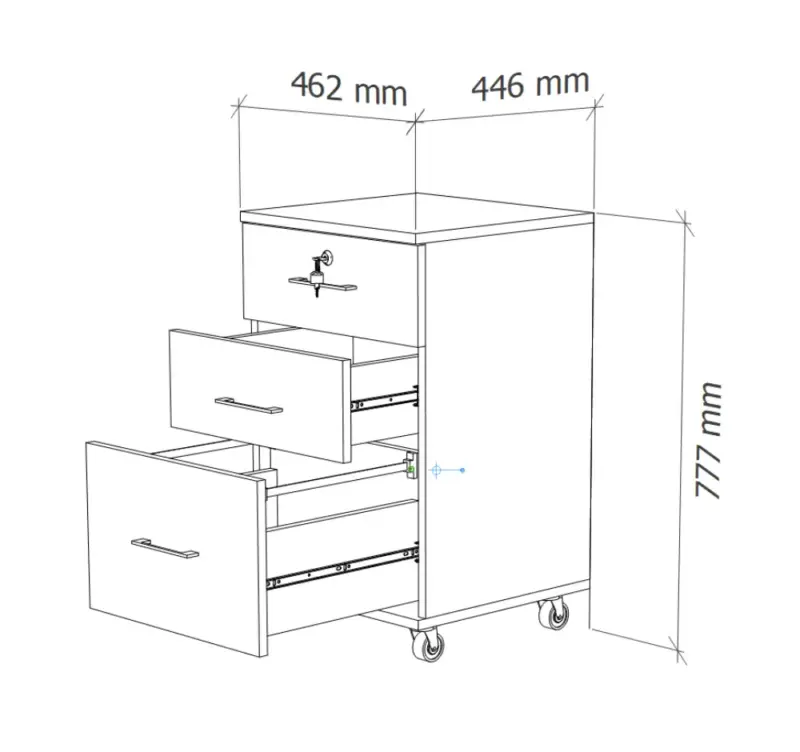 Cajonera 77x46x44