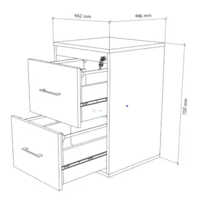 Cajonera 70x46x44
