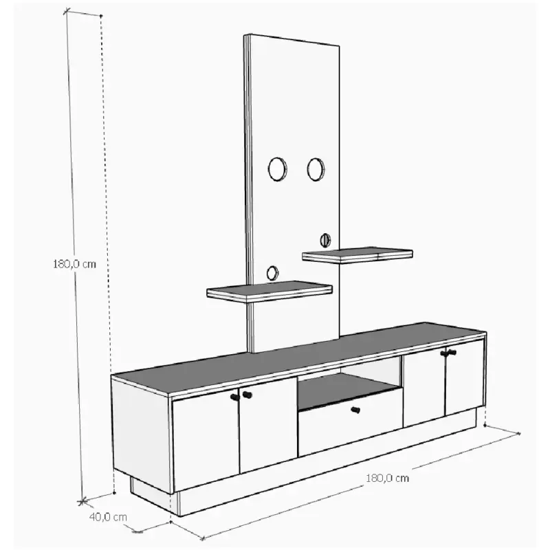 medidas-rack-tvtv.webp Mueble Para Tv — vista 3