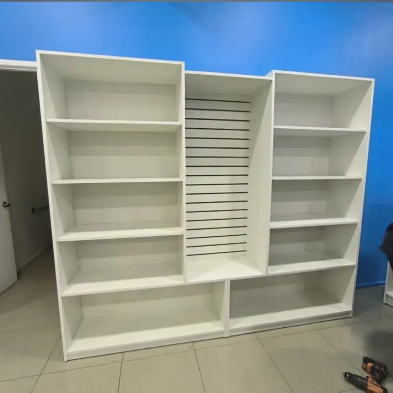 Estante para Negocio con Panel Ranurado