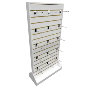 Exhibidor panel ranurado