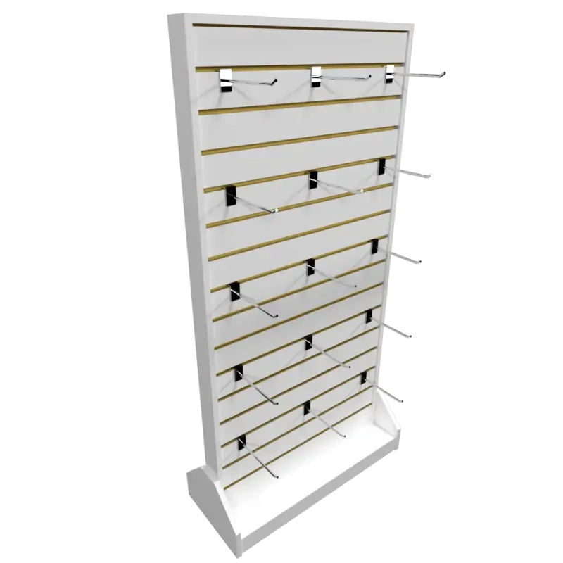 Exhibidor panel ranurado