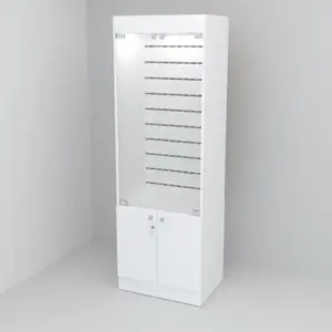 Vitrina con Panel Ranurado
