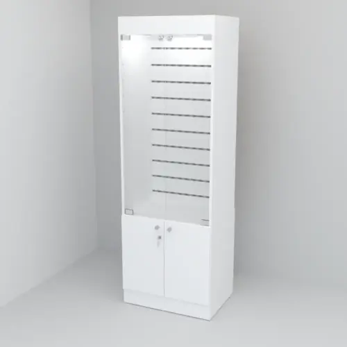 Vitrina con Panel Ranurado