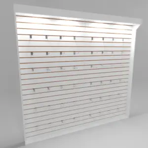 Mueble panel ranurado