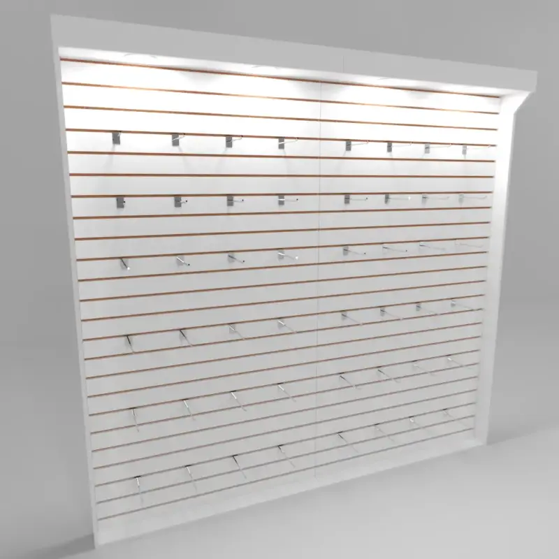 Mueble panel ranurado