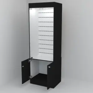 Vitrina con Panel Ranurado