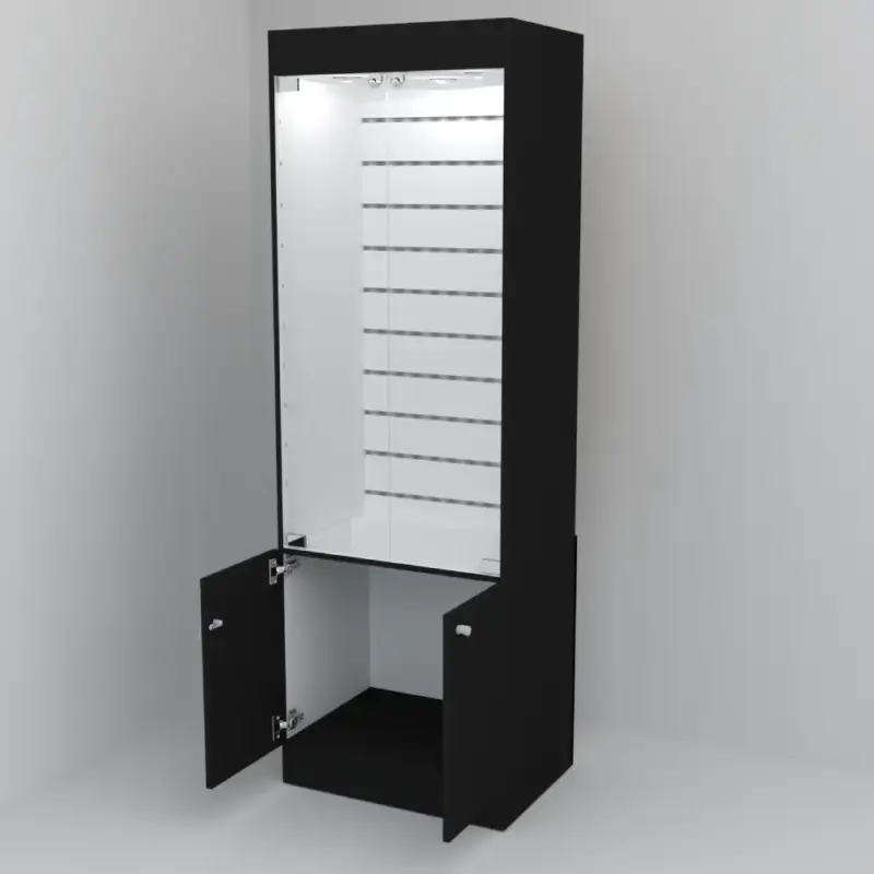 Vitrina con Panel Ranurado