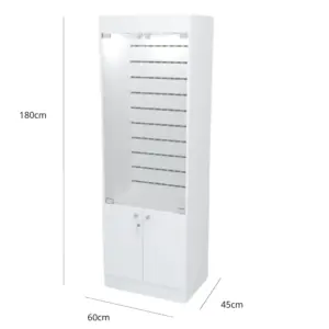 Vitrina con Panel Ranurado