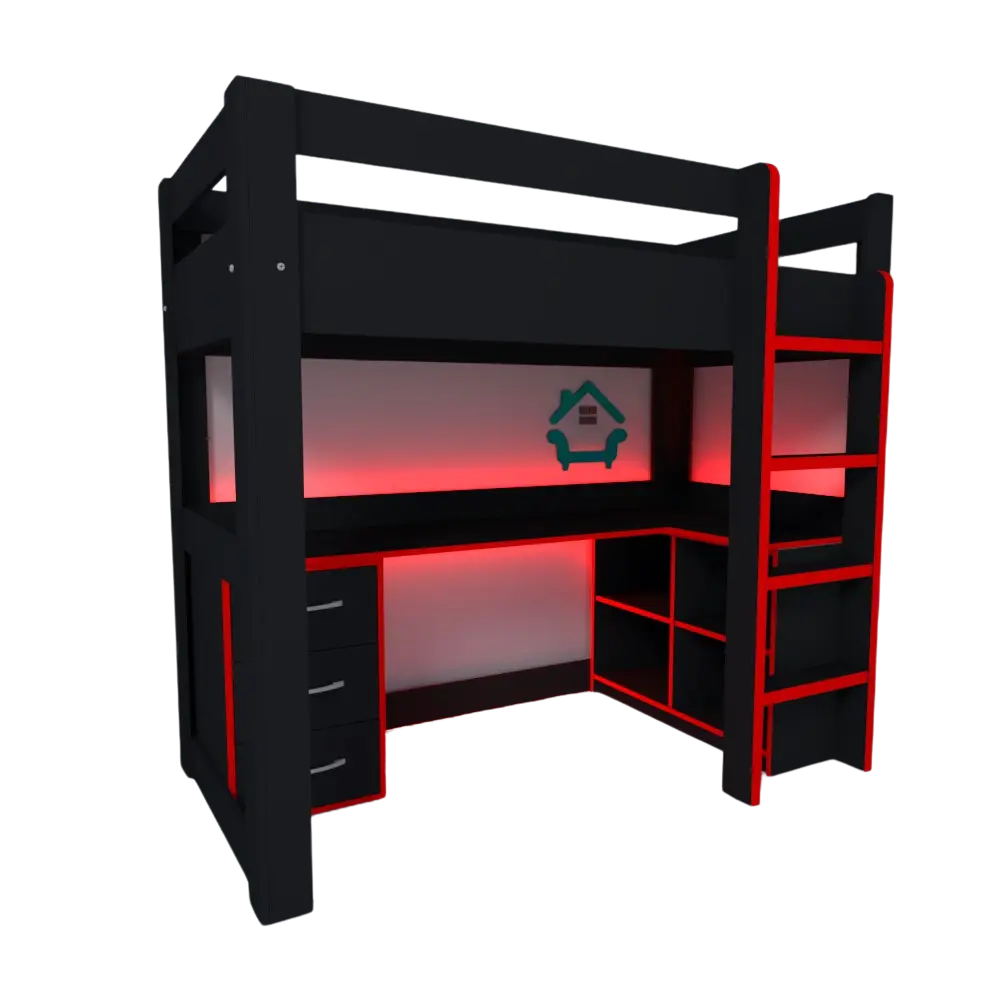 camarote gamer rojo