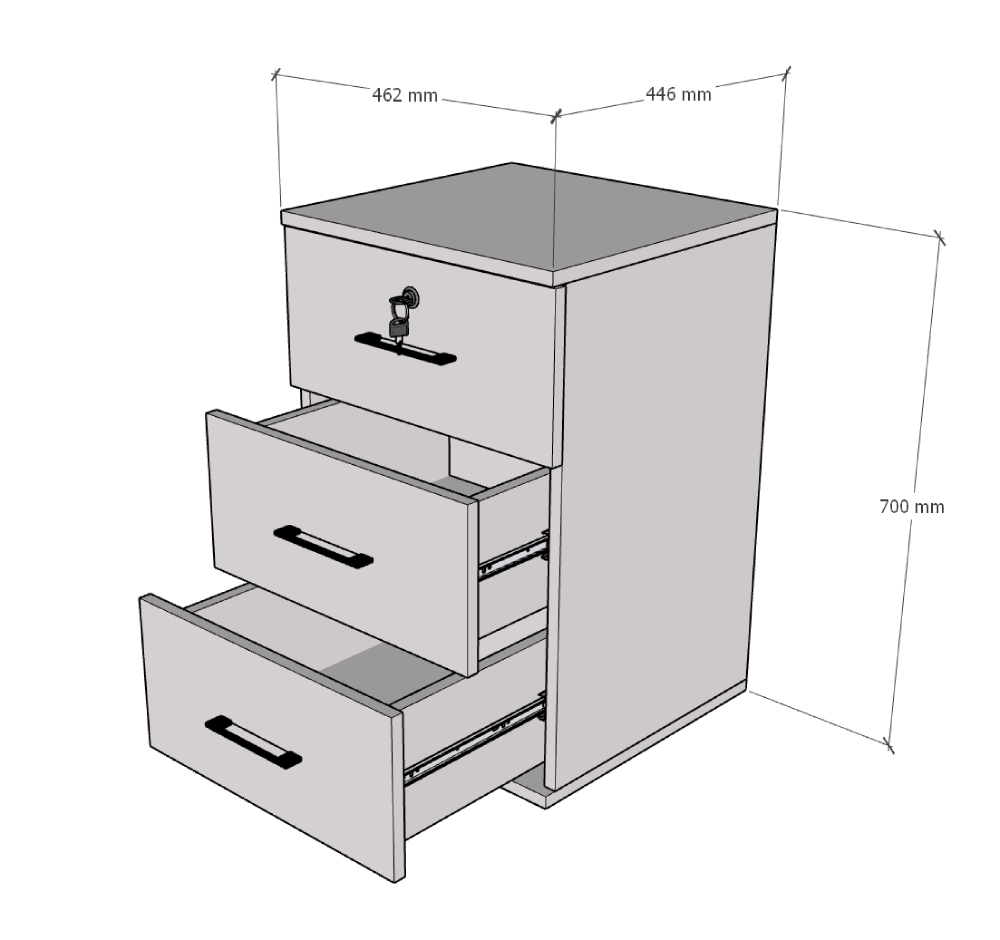 Cajonera 70x46x44 - Imagen 4