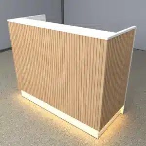 recepcion con wall panel