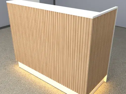 Recepcion con wall panel