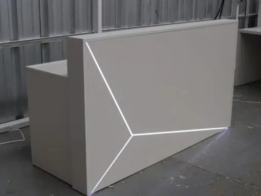 Recepcion con luz led